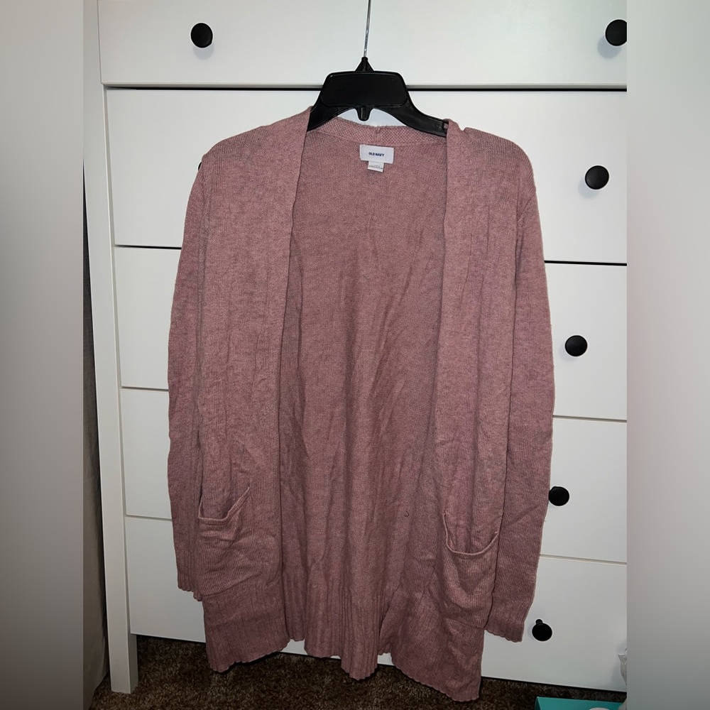 Old Navy pink cardigan